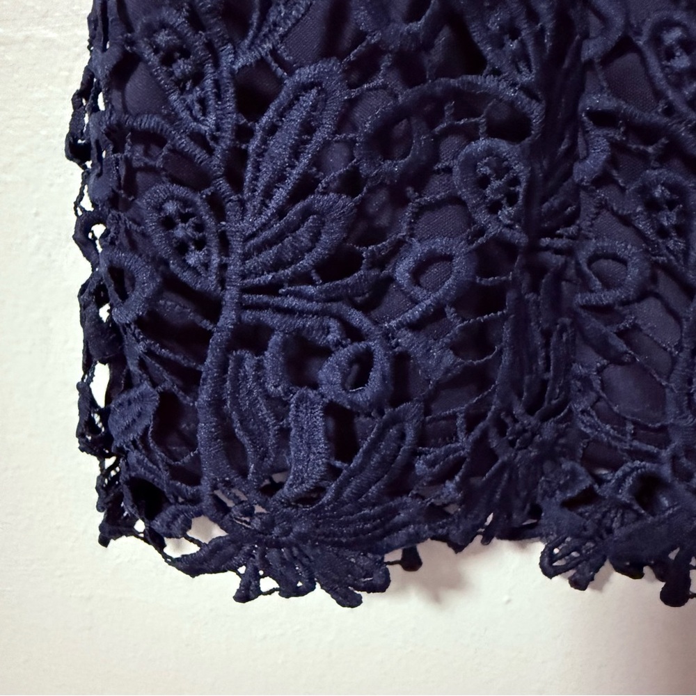 Lulus Romance Language Backless Navy Lace Bodycon Cocktail Party Dress Size M - Picture 4 of 11